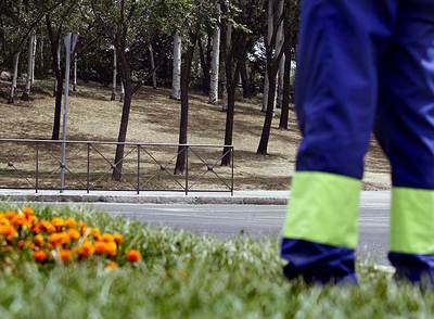 Un parque donde se han robado contadores.