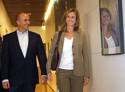 Miguel Sebastián y Cristina Garmendia acuden, en abril, a su primer acto conjunto.