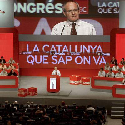 José Montilla, durante la inauguración del congreso del PSC.