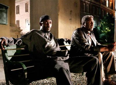 Omar, el atracador homosexual de traficantes (izquierda), es uno de los personajes clave de  The Wire . A su lado, Butchie, su mentor.