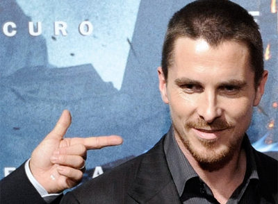 Christian Bale, en la presentación de la nueva entrega de Batman,  El caballero oscuro .