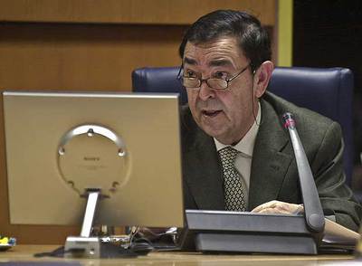 El presidente del Tribunal de Cuentas, Jesús Álvarez (PNV), que sustituyó a María Asunción Macho tras su fallecimiento en 2007.