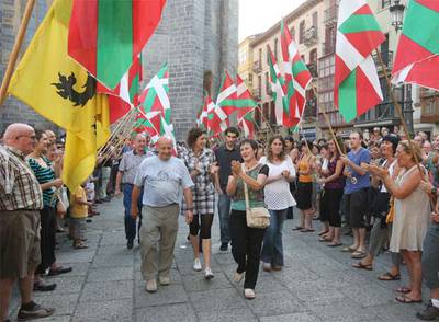 Paseíllo 'abertzale' a Galparsoro