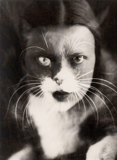  Mujer con máscara de gato,  fotografía de Wanda Wulz que forma parte de la muestra  Female trouble,  de la Pinacoteca Moderna de Múnich.
