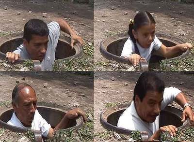 Fotogramas del vídeo  Lago Bolsena  (2005), de Yoshua Okón.