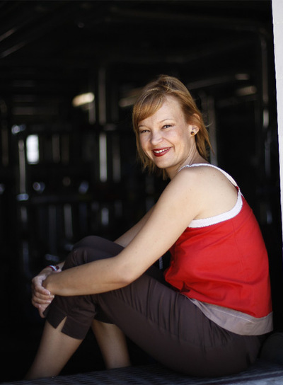 Leire Pajín, en la sala de máquinas de la sede madrileña del PSOE, el pasado martes.