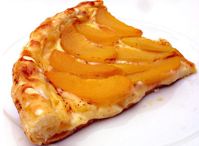 Porción de tarta Thurman en todo su esplendor.