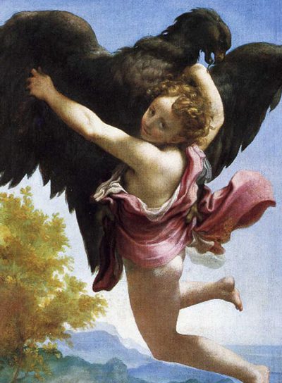  El rapto de Ganímedes,  de Correggio, de la serie  Los amores de Zeus. 