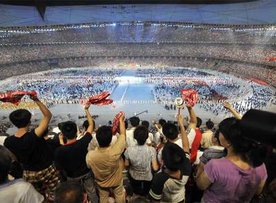 El estadio olímpico  El Nido,  durante la ceremonia inaugural de los Juegos.