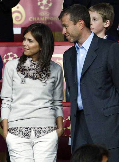Zhukova y  Abramovich.