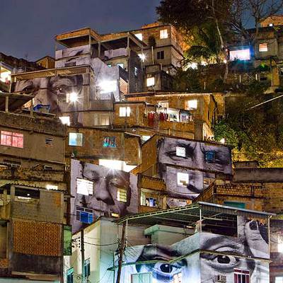 La favela Morro da Providência, de Río de Janeiro, con las imágenes de JR.
