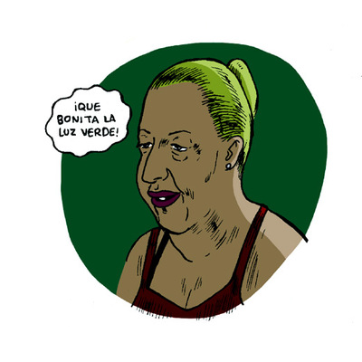 Una de las personas que asistieron al fenómeno.