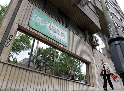 Una oficina del Instituto Nacional de Empleo en Madrid.