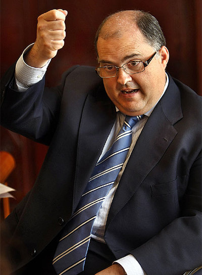 Fernando de Rosa, durante la entrevista.