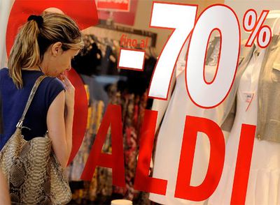 El consumo se está resintiendo en Europa pese a la temporada de rebajas.