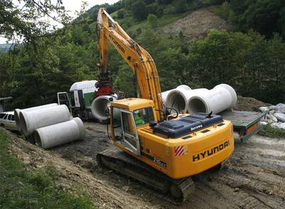 Inicio de las obras de la Y vasca en Ordizia (Guipúzcoa).
