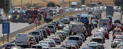 Atasco monumental en agosto