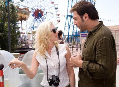 Scarlett Johansson y Javier Bardem, en una escena de  Vicky Cristina Barcelona .