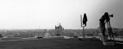 Un momento del rodaje de uno de los documentales  Filmar la arquitectura .