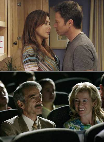 Dos series frente a frente,   Sin cita previa  (arriba) y  Cuéntame.  