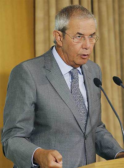 Touriño, ayer, en su residencia oficial en Santiago.