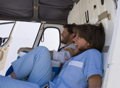 Dos de los protagonistas de la serie  Hospital Central .