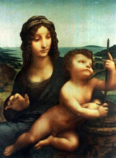  La Madonna del huso,   obra de Leonardo da Vinci robada del castillo de Drumlanrig, Escocia, en 2003. 