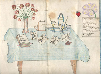 Dibujo realizado en la cárcel por Pedro Corcho, condenado a muerte y ejecutado en 1940.
