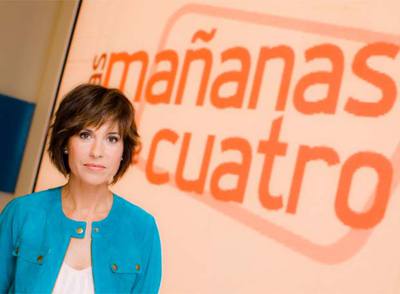 Concha García Campoy, en el plató de  Las mañanas de Cuatro. 