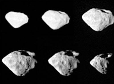 Imágenes del asteroide Stein fotografiado por la nave  Rosetta .