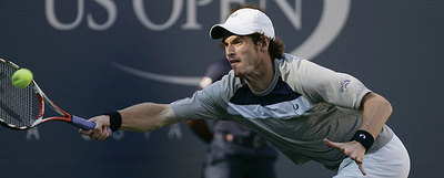 Andy Murray, en una devolución forzada.