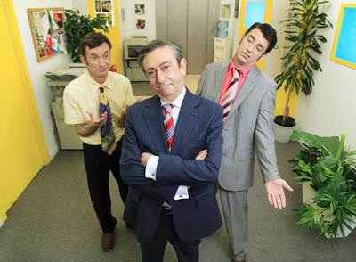Parte del equipo de  Camera café.  