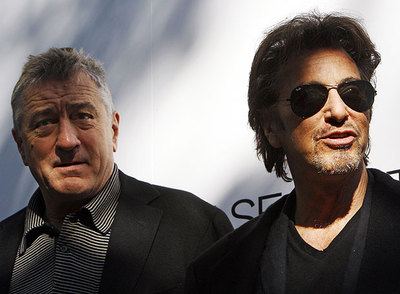 Los actores Robert de Niro y Al Pacino, en el hotel Ritz madrileño .  