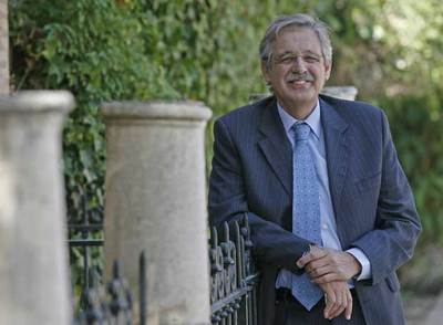 Antonio Claret García, ayer en los Jardines de Murillo de Sevilla.
