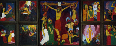 Retablo  La vida de Cristo,  tríptico de 1911 y la obra más destacada de la faceta espiritual de Emil Nolde.