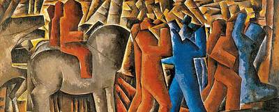  A.D. MCMXIV   (1914), de Man Ray, del Philadelphia Museum of Art (A. E. Gallatin Collection), que se verá en el Museo Thyssen-Bornemisza (arriba).