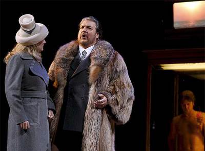 Una escena de la ópera  Tiefland. 