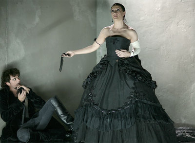 Blanca Portillo y Asier Etxeandia en  Barroco,  dirigida por Tomaz Pandur.