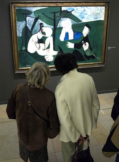  Le déjeuner sur l'herbe,  de Manet, según Picasso, en Orsay.