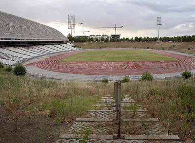 Vista del estadio de La Peineta, al que prevé mudarse el Atlético de Madrid.