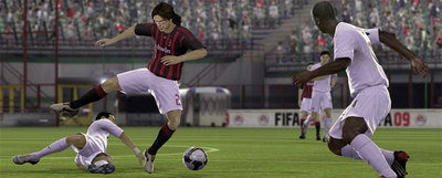Imagen del juego  FIFA 09. 
