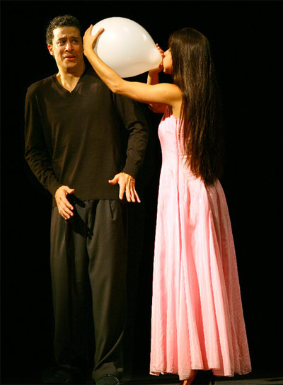 Escena del ensayo general de  Vollmond. 