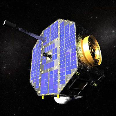 Ilustración de la nave espacial automática  Ibex .