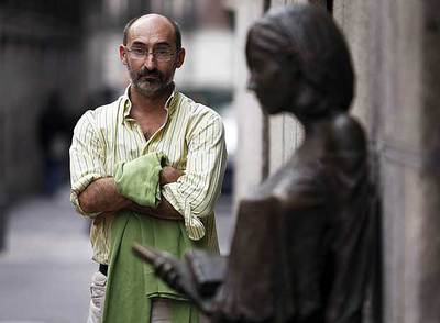 El escritor Miguel Tomás-Valiente, autor de  El hijo ausente , en Madrid.