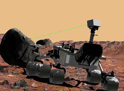 Ilustración del vehículo  Rover Mars Science Laboratory  que la NASA enviará a Marte en 2009.