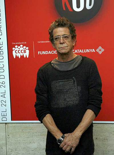Lou Reed, ayer en Barcelona.