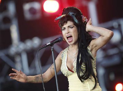 Amy Winehouse, durante su actuación en Madrid el pasado verano.