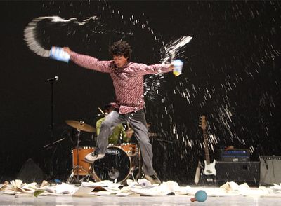 Víctor Vallejo, en un ensayo el pasado jueves de  Versus , de Rodrigo García.