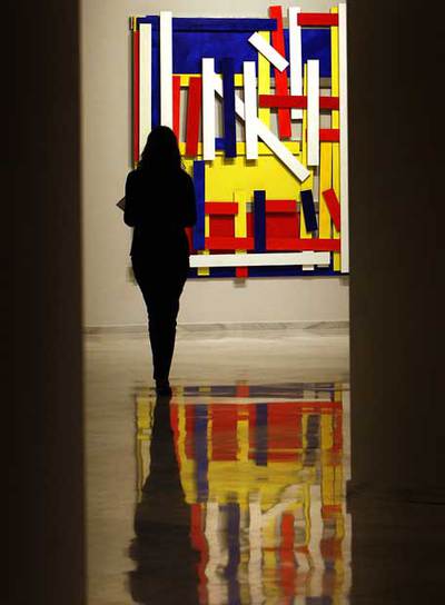  Rot, gelb, weiss, blau, 7,  de Imi Knoebel, en Bancaixa.