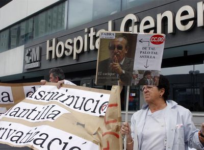 "No a la privatización", una semana más